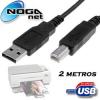 Cable USB A macho B macho (impresora) Noganet (OEM)